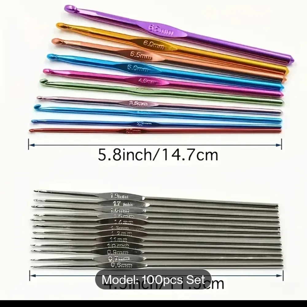 100-Piece‎ Crochet and Knitting Tool Set